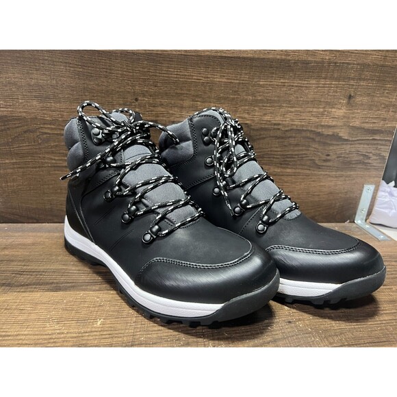 Wanderlust Bromont Waterproof Lace-Up Trail Boots Black/Grey Women's 9M New - Picture 1 of 9